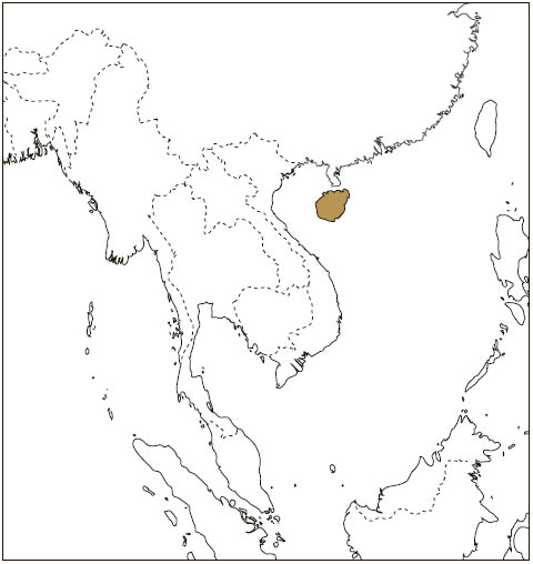 Distribution: Hainan Giant Flying Squirrel