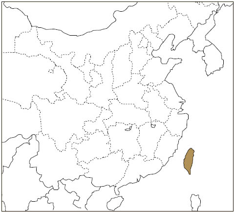 Distribution: Taiwan Giant Flying Squirrel