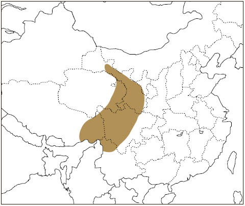 Distribution: Chinese Giant Flying Squirrel